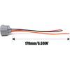 HiSport Fog Light Turn Signal Connector Pigtail 3 Wire compatible with Nissan Mazda Subaru 1PCS