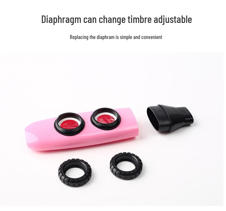 Professional Grade Double Hole Kazoo for Guitar Accompaniment - Large Volume Beginner's Western Musical Instrument