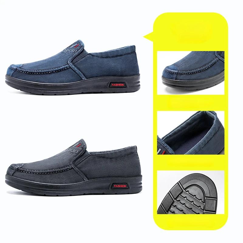 Trend Men Breathable Casual Shoes Zapatillas Hombre Jeans Canvas Shoes Fashion Flats Loafer Espadrilles Men Soft Sole Sneakers