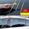 6PCS Polished Pillar Posts Fit For Land Rover Lr2 Freelander 2 2007 - 2015 Window Trim Cover BC Column Sticker