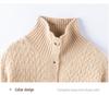 Women's Cashmere Lapel Sweater Coat - Thick, Knitted Base Layer for Autumn & Winter, Plus Sizes Available