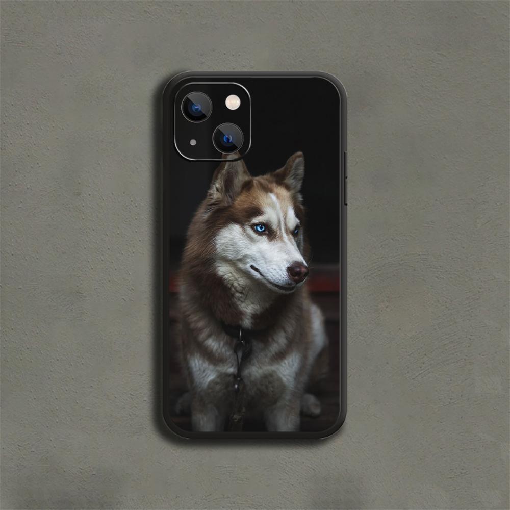 Siberian Husky Fool Cute Dog Phone Case For iPhone Samsung Galaxy Redmi Xiaomi Oppo OnePlus Note S A 7 8 9 10 11 12 13 14 20 21 22 23 53 54 Pro Ultra