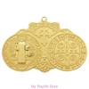 Christian Crosses Hanging Ornament Unique Religious Antiqued Metal Keychain Pendant Decoration for Prayer Necklace Charm