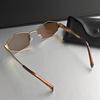 4 Pack Diamond Shaped Glasses Fashionable Metal Small Frame Polygonal Glasses