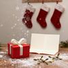 1/2/3Pcs Mini Christmas Gift Box Figurine 3D Printed White Bow Red Present Box Holiday