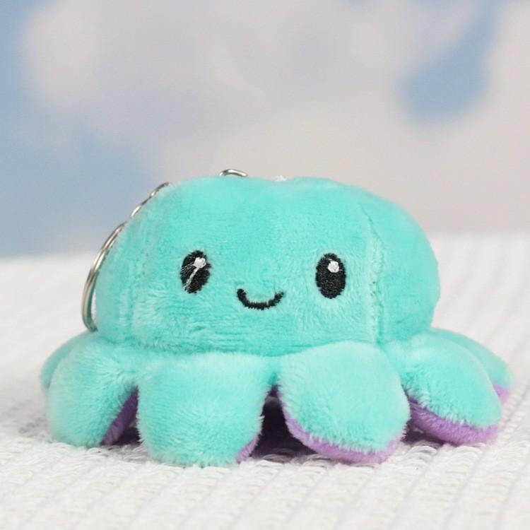 Adorable Plush Octopus Keychain Soft Toy Cute Animal Doll Bag Charm For Kids