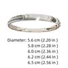 Waterproof Opening Brushed Bangle with Ripple Pattern Silver Wrist Circle Cat's Eye Bracelet  Women