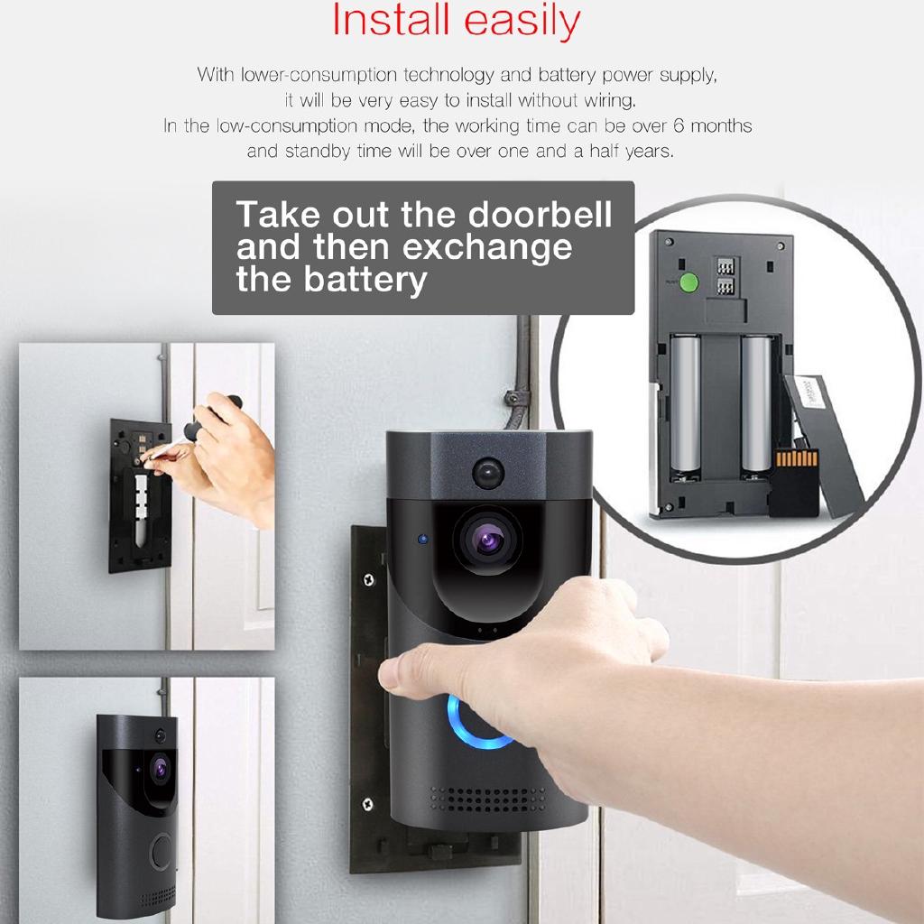 AC/DC 24V  Smart WiFi Video Doorbell Full 6G Super Wide Angle 1.7mm Lens Wireless Wifi Video Doorbell