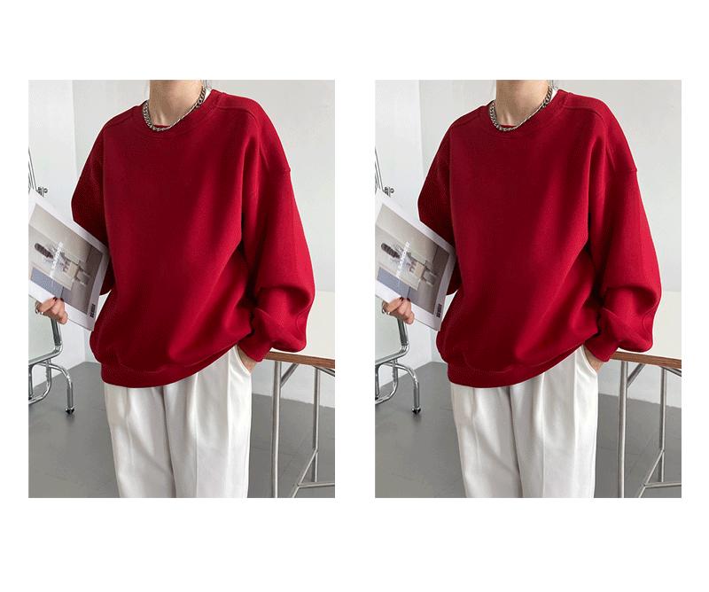 Luxi 2023 Sametově vínově červený pulovr s dlouhým rukávem pro ženy - Korejský styl
