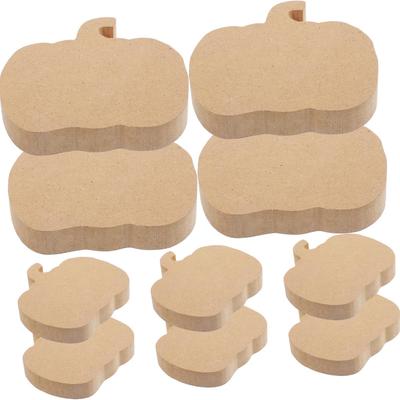 Artibetter 10pcs Unfinished Wooden Pumpkin Cutouts For Crafts Halloween Table Decor Self Standing Pumpkin Ornaments For Painting