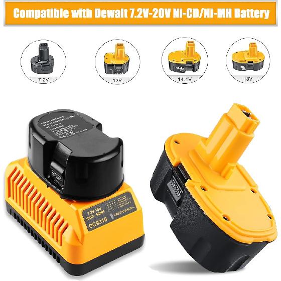 1Pack 4800mAh DC9096 18V Battery Replacement for Dewalt 18 Volt Battery XRP DW9095 DW9096 DW9098 DE9039 DE9095 DE9096 DE9098 DC9099 DC9098(NiMh)