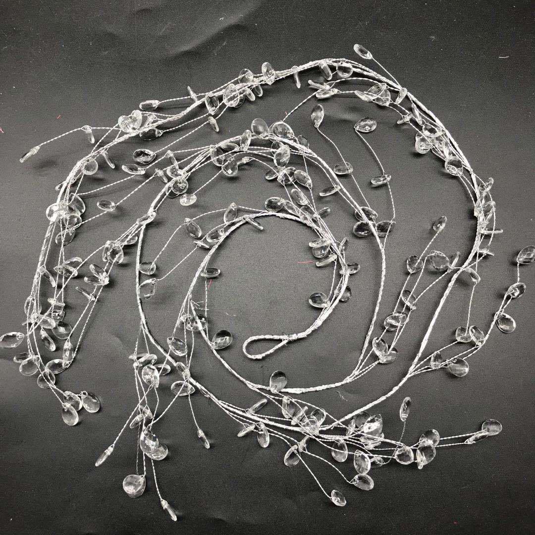 

1 метр акриловая гирлянда в форме капли воды для свадебных украшений