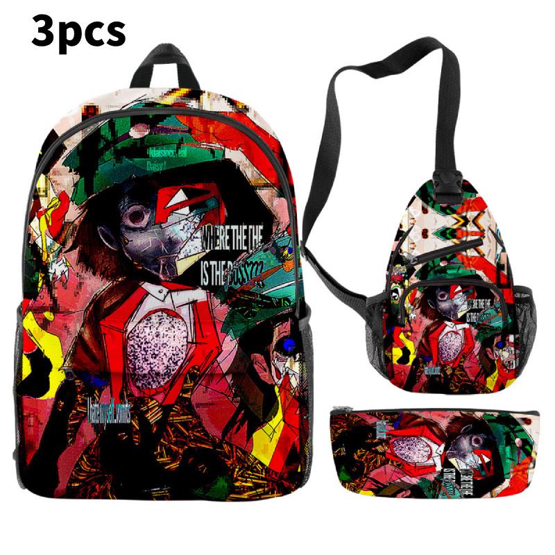 Dream Ena Bbq Children School Bag Set Pencil Case Durable Material Student Young