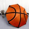 1 Stück Basketball Sport Regenschirm Tragbarer Faltregenschirm Eisenrahmen Loch Rippenstruktur Outdoor Heim Regenschirm A8