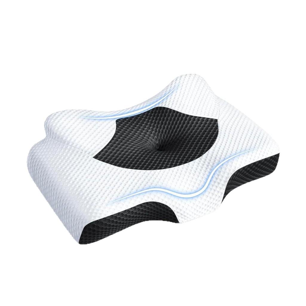 Almohada de Espuma Viscoelástica Estilo Nuevo Cuerno de Vaca - Rebote Lento Diseño de Presión Cero