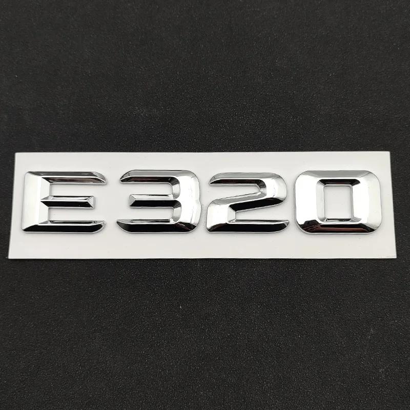 3D ABS Self-adhesive Letters For Car Stickers For Mercedes-Benz E200 E220 E260 E320 E350 CDI 4matic Emblem Trunk Accessories