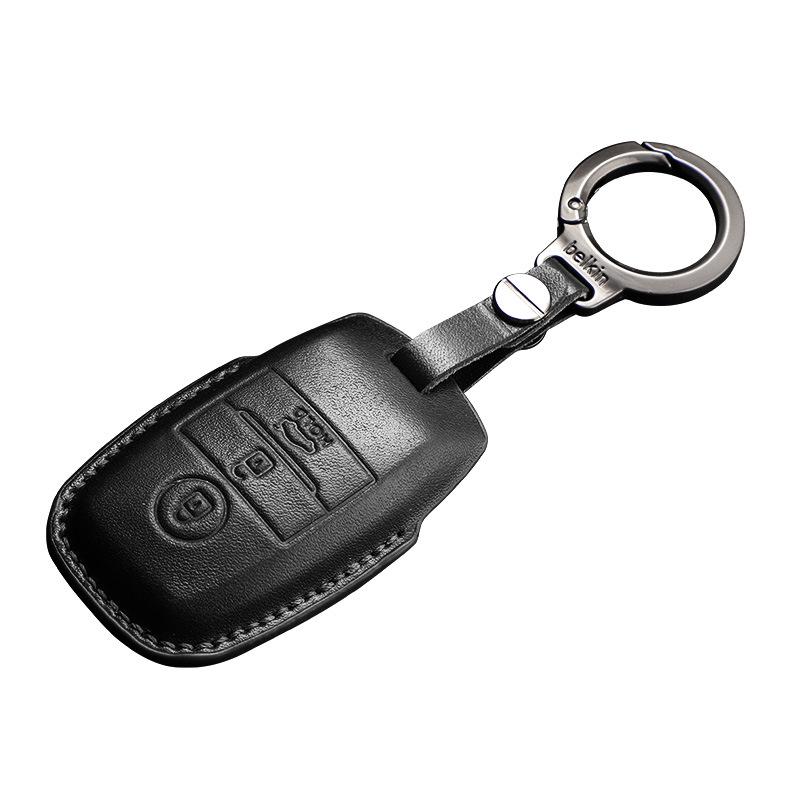 Premium Leather Key Case for Kia K3 K4 K5 KX3 KX5 Sportage Sorento
