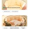 Kennel Winter Thickened Warm Semi-surrounded Cat Warm Nest Suede Three-layer Octagonal Kennel Pet Kennel Kennel