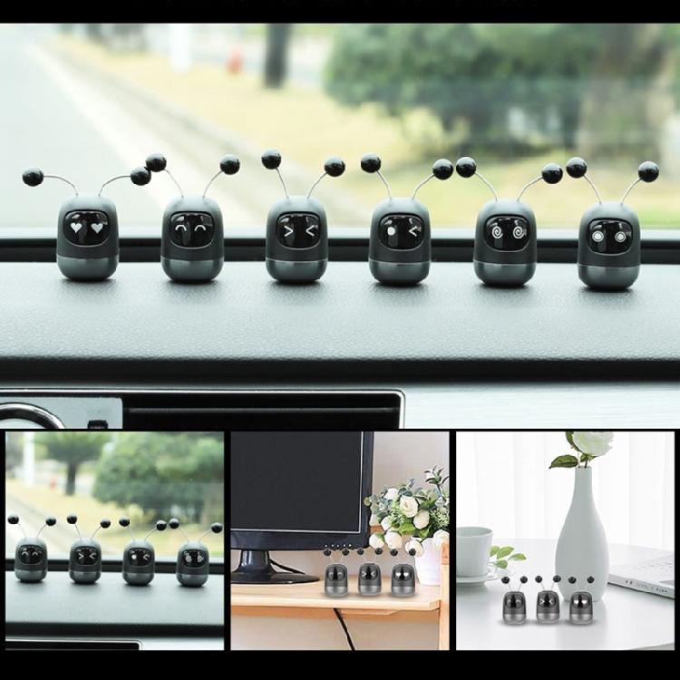 Automotive Air Outlet Fragrance Clip Freshener Holder Robot Interior Trims