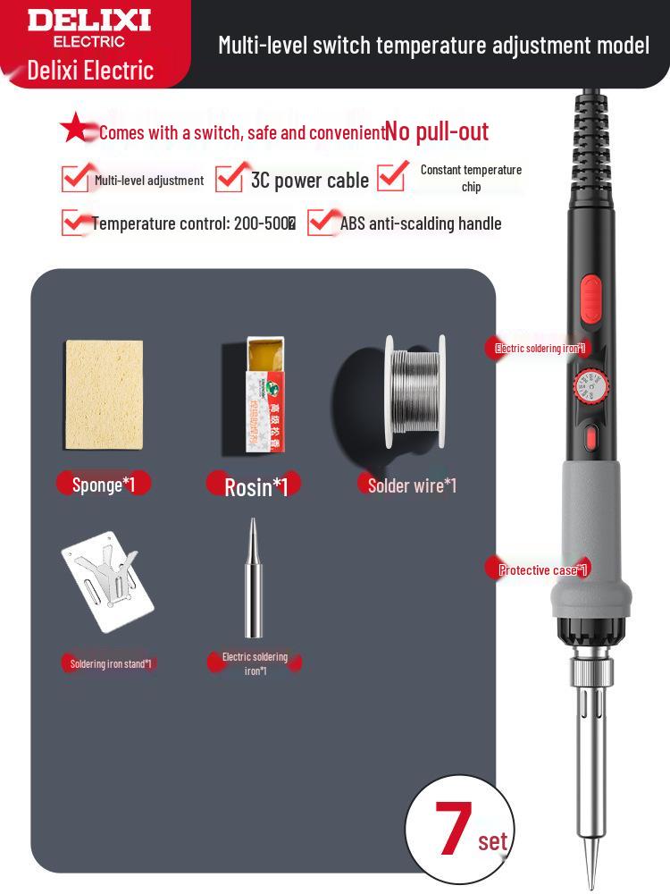 Delixi Electric Soldering Pen: Compact Household Repair Tool and Welding Artifact