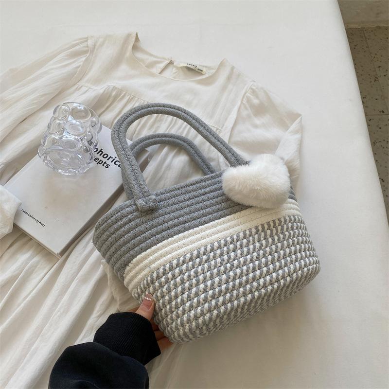 JMXD- Handmade Knitted Fashion Crossbody Bucket Bag for Women Shoulder Bag
