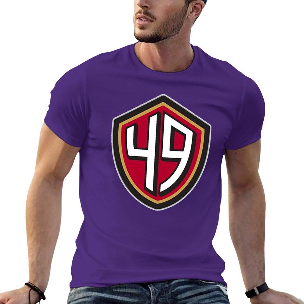 49ers (Go Niners!) T-Shirt-Grafiken übergroße Basketball-Grafik-T-Shirts schwarze T-Shirts für Männer
