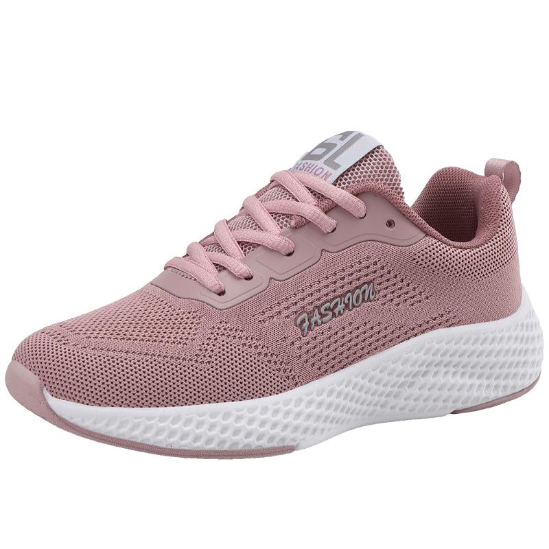 Spring and autumn new sports shoes women's shoes all-match lightweight non-slip casual running shoes women's mesh breathable thi