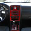 Kohlefaser Innenraum Auto Mittelkonsole CD-Panel Zierleisten Rahmen Abdeckung Aufkleber Für Chrysler 300 2005-2007 Ohne Navigationszubehör