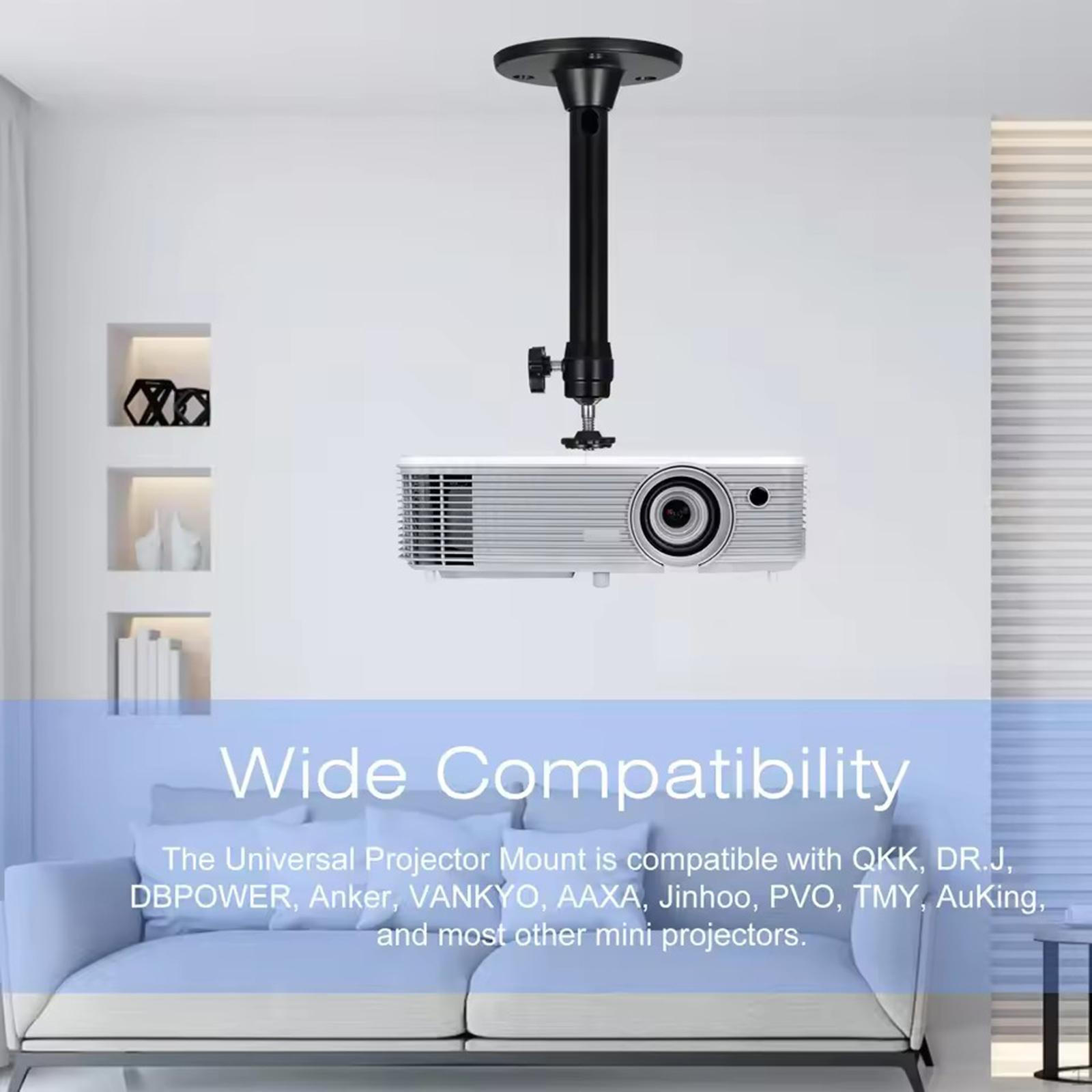 

Camera Mount Bracket Holder 360° Rotatable Accessories Extendable Indoor Outdoor for Cameras 20 to 40cm чорний