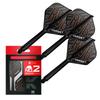 TARGET Darts RAYMOND VAN BARNEVELD Flight Shaft 2 Medium Kflex Flight Player Edition Darts Accessories Dart Stem K-Flex & System, No. (Standard 33mm)