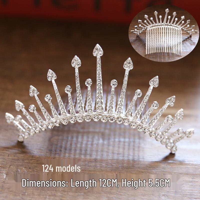 Korean Bridal Rhinestone & Pearl Hair Comb