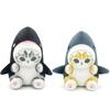 Ocean Series Shark Cat Plush Toy Cute Kitty Stuffed Animal Cartoon Character Collectible