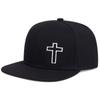 New summer simple embroidery personalized cross baseball cap sunscreen men's and women's soft top versatile cap