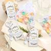 30Pcs Angel Wing Charm Keychain Decorative Key Holder with Drawstring Gauze Bag and Labels for Baby Showers Wedding