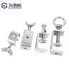 Galvanized 304 Steel U-Shaped C-Clamp with Hand-Tightened Eye for Pipe Fixing