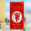 Manchester Personalized Text Beach Towel Super Soft Microfiber Quickdry Fabric Portable for SwimmingBeachCamping Travel Beach AccessoriesGym