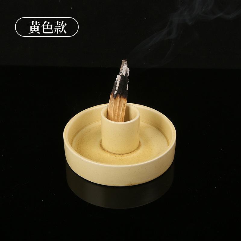Aromatic Ceramic Plate Stand Base for Burning Incense Wood-Durable Meditation Blessing Holder All-Season Fast Delivery