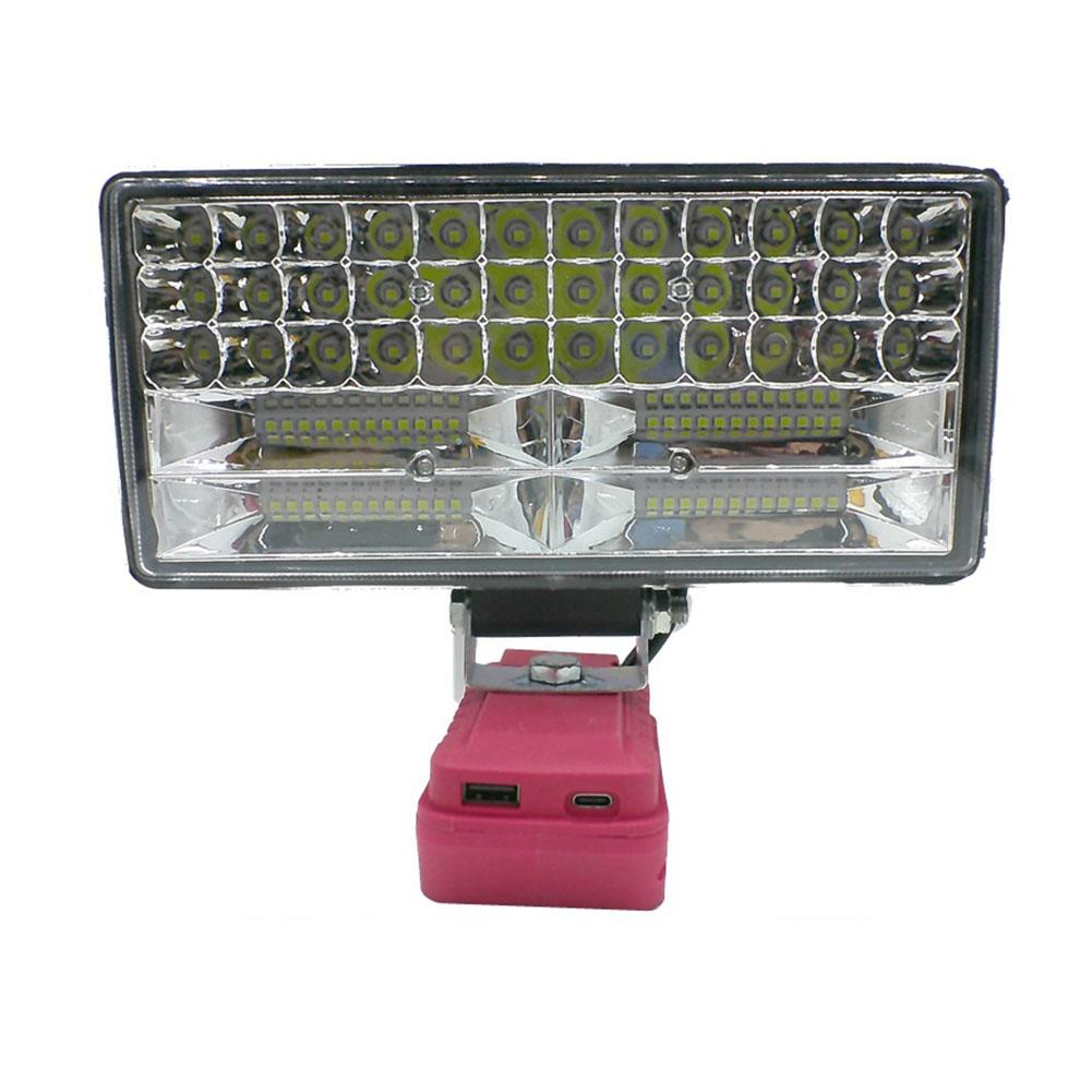 Adjustable Brightness Cordless Work Light Work Scenarios Outdoor Events Use Rotatable Light Vehicle Maintenance