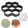 1Pc Large Metal Concrete Paving Mold Park Villa Garden 10 Shapes Yard Stone Path Ground Embossed Concrete Cement Pavement Molds