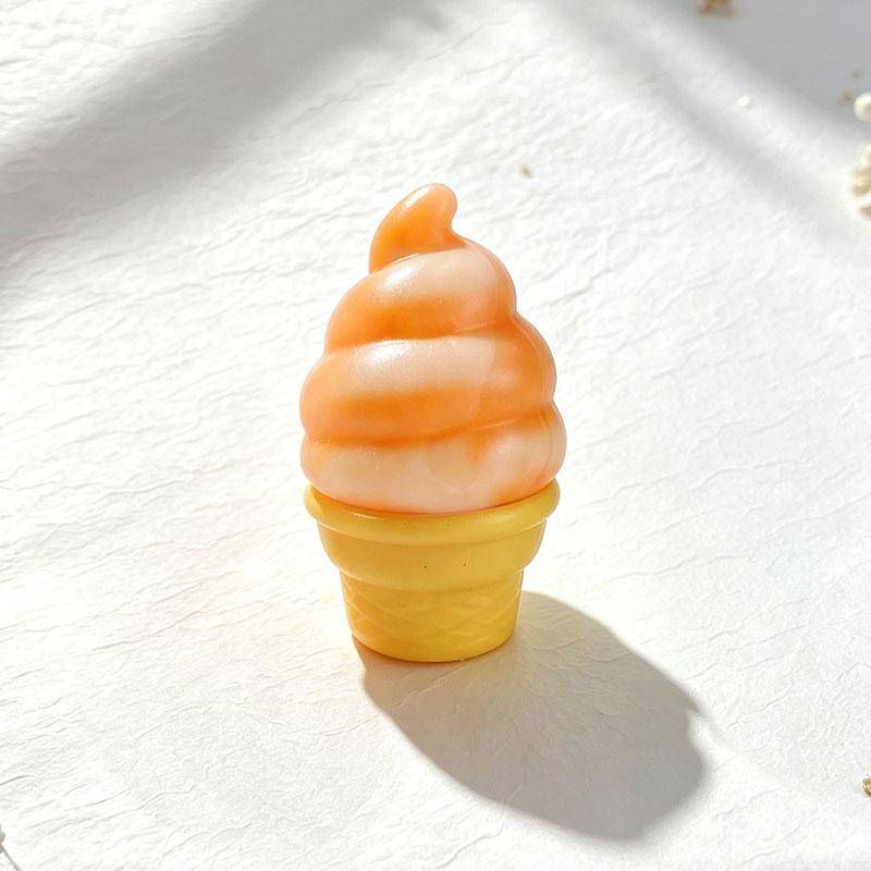 

Toys Toys Toys Simulation Soft Ice Cream Sensory Stress Relieving Squishy For Children Adults Fidget Sweetener Room Decoration оранжевый