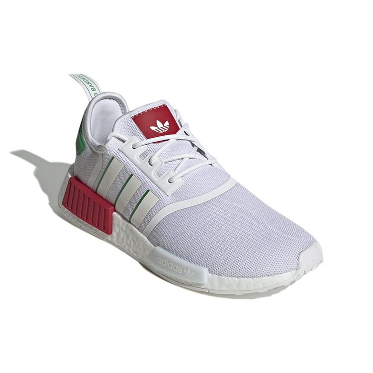 Adidas NMD_R1 White Red Green Men Sneakers Cloud-White Off-White HQ1434