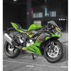 1/12 Kawasaki Ninja ZX-6R Renn-Cross-Country-Motorradmodell Simulation Metall Straßenmotorradmodell Sammlung Kinderspielzeug Geschenk