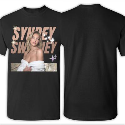 Sydney Sweeney Unisexs T Shirt  Funny Tee Shirt Short Sleeve Crew Neck TShirt 100 Cotton Classic Clothes