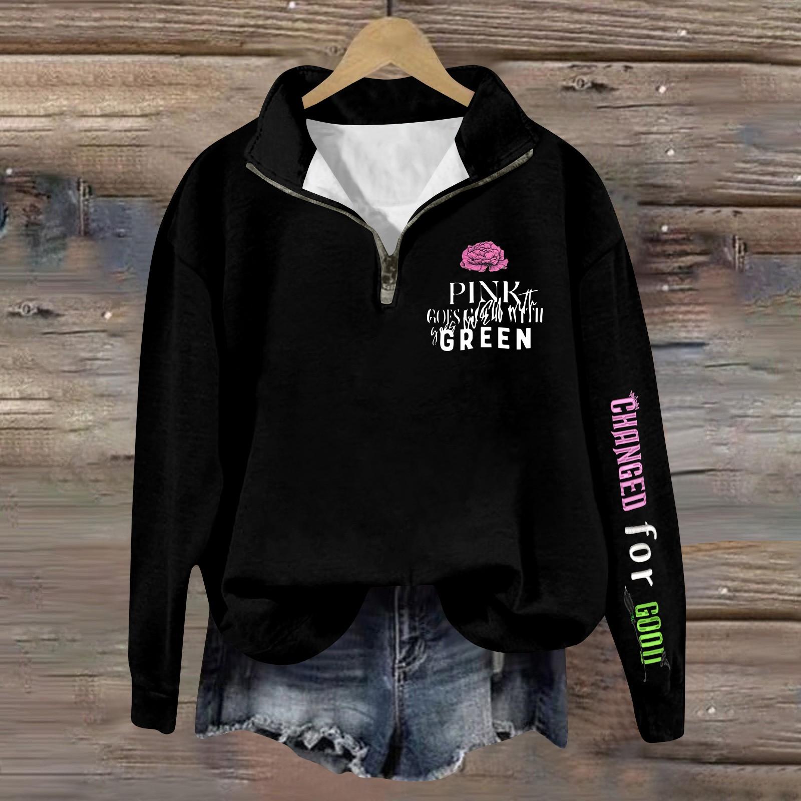 

Женская модная универсальная толстовка с длинными рукавами и принтом ведьмы на молнии XXL циан