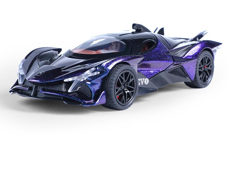 1/32 Apollo Project EVO Alloy Sports Car Model Diecast Metal Super Racing Car Vehicle Model Simulation Sound Light Kids Toy Gift