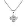 LUXY MOON Female Short Paragraph Clavicle Chain Pendant Simple Lucky Clover Pendant  Necklace