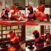 Horse Year Zodiac Plush Toy With Soft Short Pile For Lunar New Year Gifts