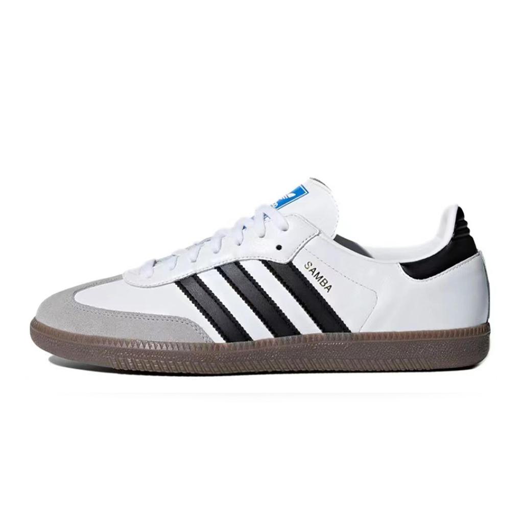 Adidas Originals Samba OG 811 Manufacturing Non slip Lightweight Low top Skateboard Shoes Women's Blue White B75806(Team80-)