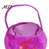 Soft Plush Pumpkin Basket Halloween Candy Bag, Cartoon Velvet Treat Tote for Portable Bucket Kids, Reusable Trick or Handbag, Party Favor