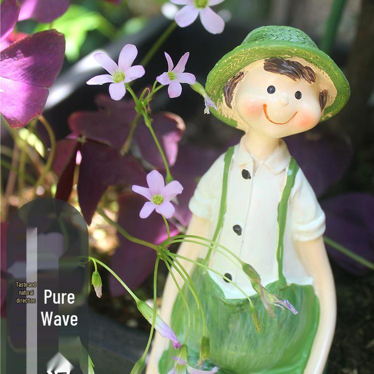 Dangle Leg Garden Doll: Outdoor & Indoor Decor for Courtyard, Living Room, Balcony, and Shelves.